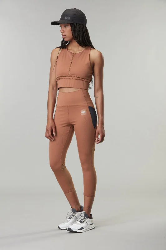 W's Cidelle 7/8 Tech Leggings - Recycled Polyester Elegant Metallic Leggings