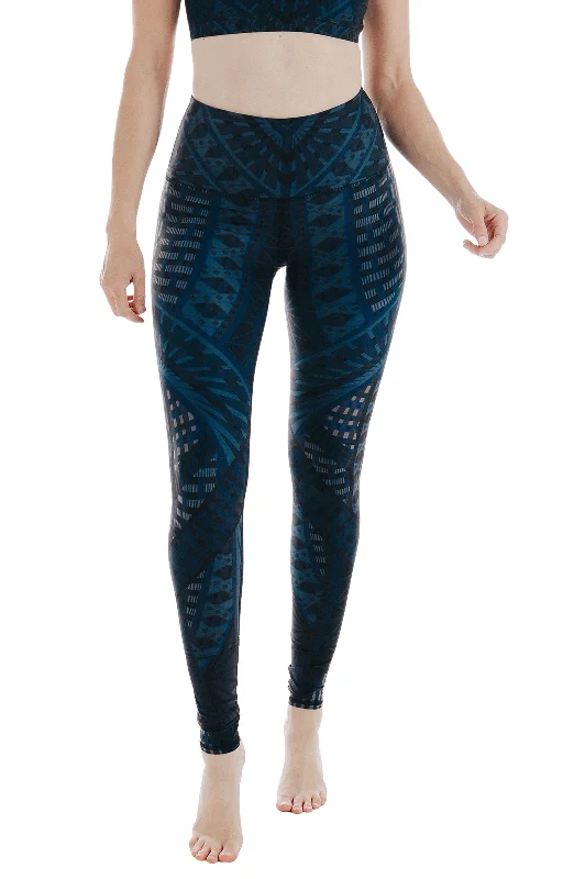 Warrior One Printed Yoga Leggings Stylish Winter-Ready Leggings