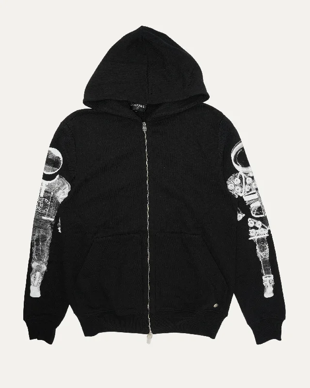AW17 Astronaut Zip Up Hoodie Hoodie with Drawcord Adjustable Secure