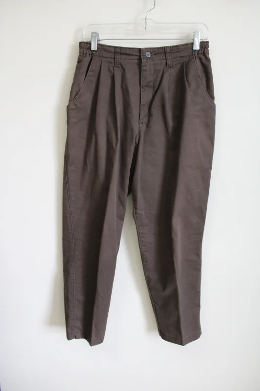 Vintage Lee Brown Trousers | 10 Petite Trousers Essential Wardrobe