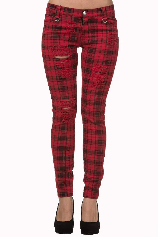 Banned Apparel - Move On Up Trousers Trousers Versatile Stylish