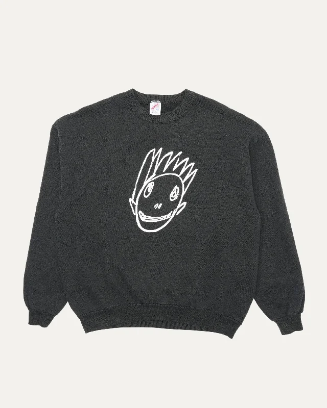 Crewneck Sweatshirt Hoodie with Relaxed Fit Easy Casual