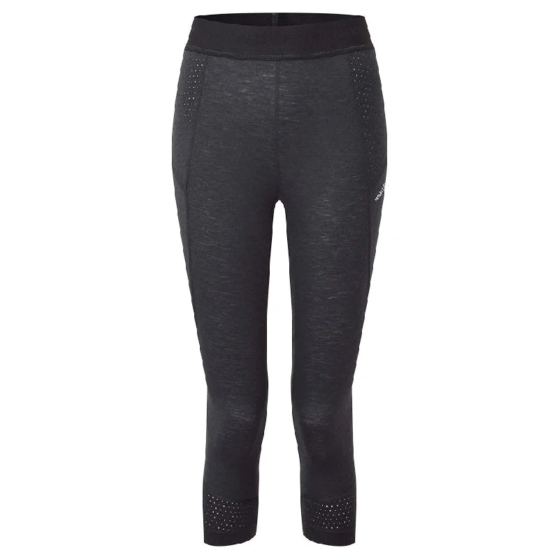 Goldhill 125 Zoned 3/4 Leggings - Black Cozy Cotton Leggings