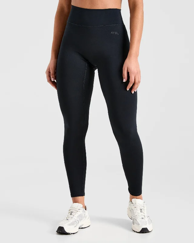 Staple Leggings - Schwarz Fashionable High-Rise Workout Leggings