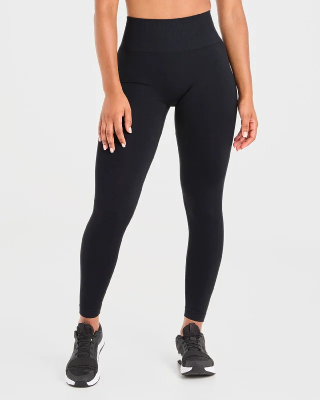 Power Seamless Leggings - Schwarz Stylish Ultra Stretch Leggings