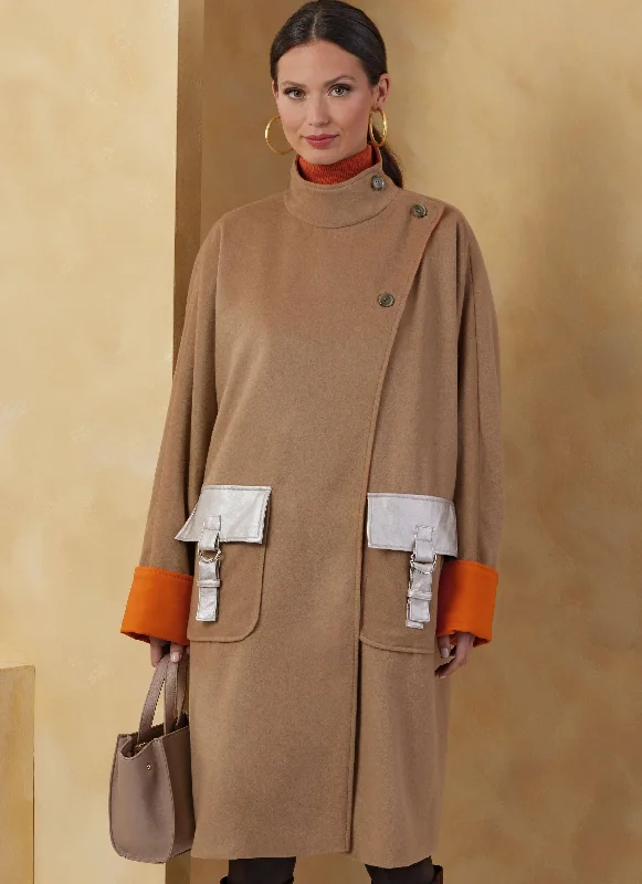 Vogue Coats V2075 Pockets Sleeves Lining