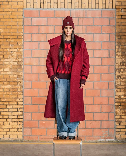 Fibre Mood Dila Coat empire Basque Peplum