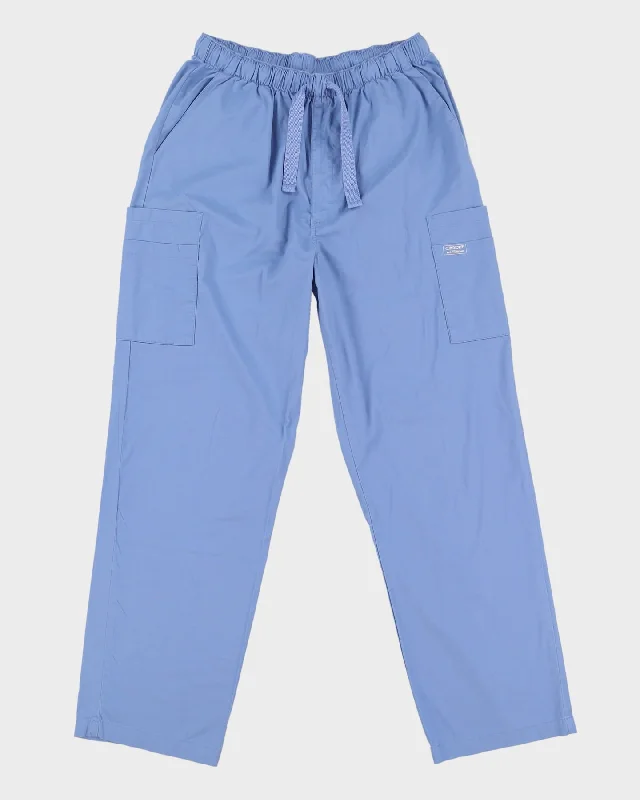 Cherokee Blue Elasticated Waist Block Colour Trousers - M W30-34 Trousers Elastic Waist Soft Cherokee Blue Elasticated Waist Block Colour Trousers - M W30-34 Trousers Elastic Waist Soft