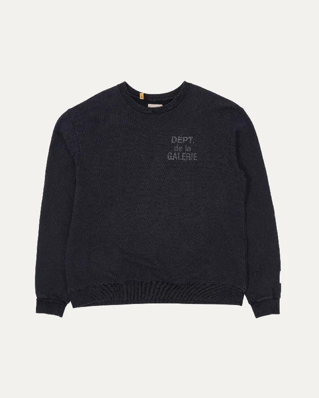 Dept de la Galerie Sweatshirt Hoodie with Side Slits Relaxed Casual