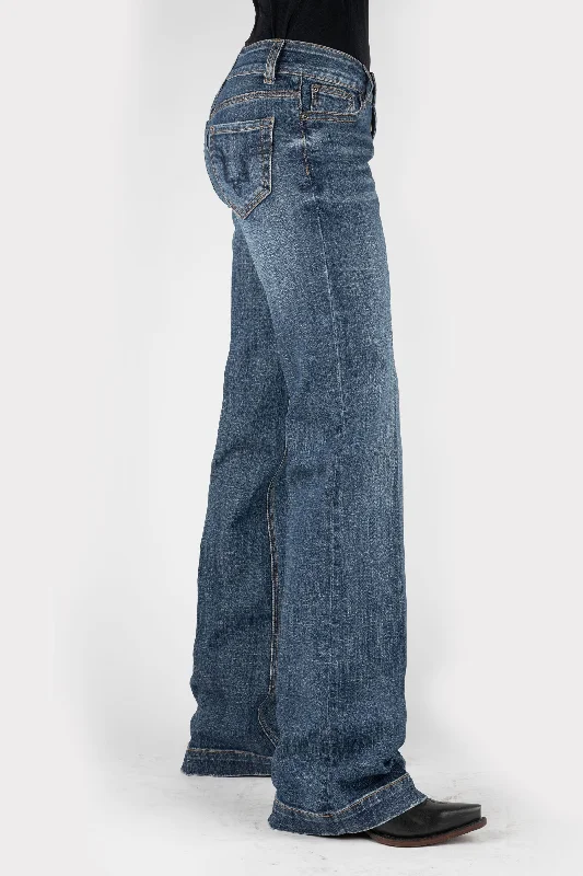 Women's Stetson Lower Rise Moderate Fit Western Trouser Jeans Trousers versatile functional
