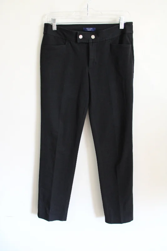 Chaps Black Trouser | 4 Petite Trousers Silk Elegant