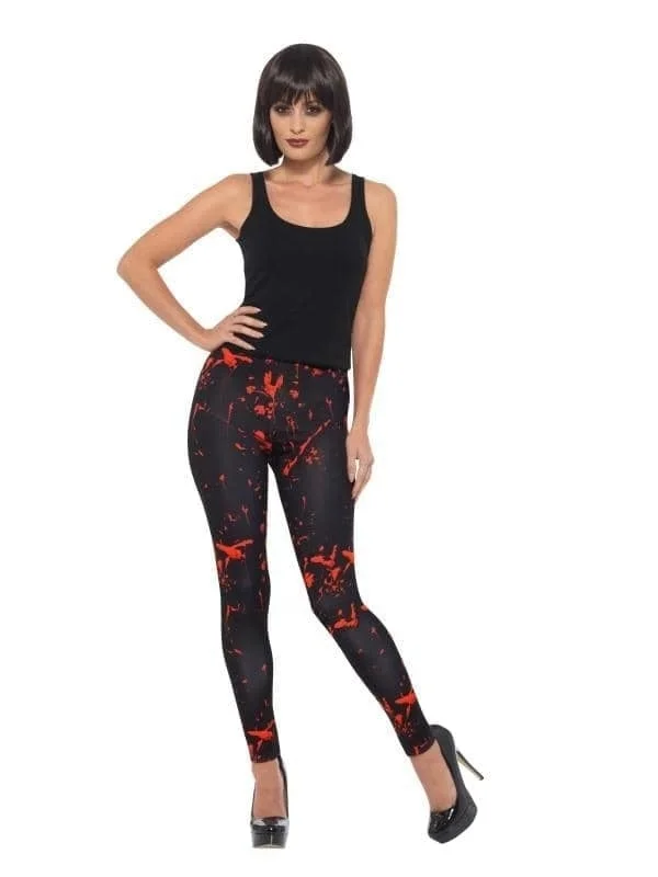 Horror Leggings Adult Black Cozy Yoga Compression Leggings