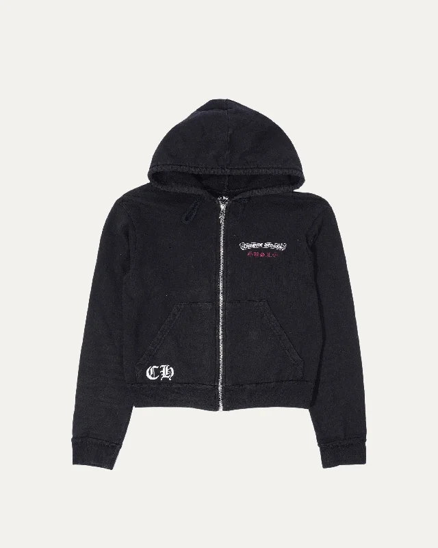 Flag Zip-Up Hoodie Hoodie with Hem Fringe Bohemian Relaxed