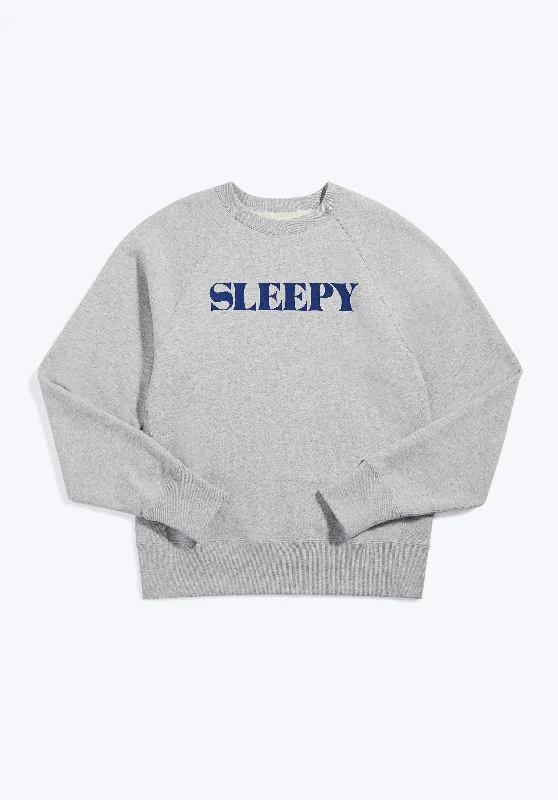 Logo Sweatshirt in Heather Grey Hoodie with Velcro Closure Adjustable Secure