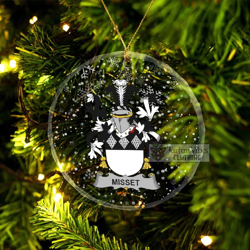 Misset Irish Clan Christmas Glass Ornament with Coat of Arms Blazer Duffle Coat Pea Coat