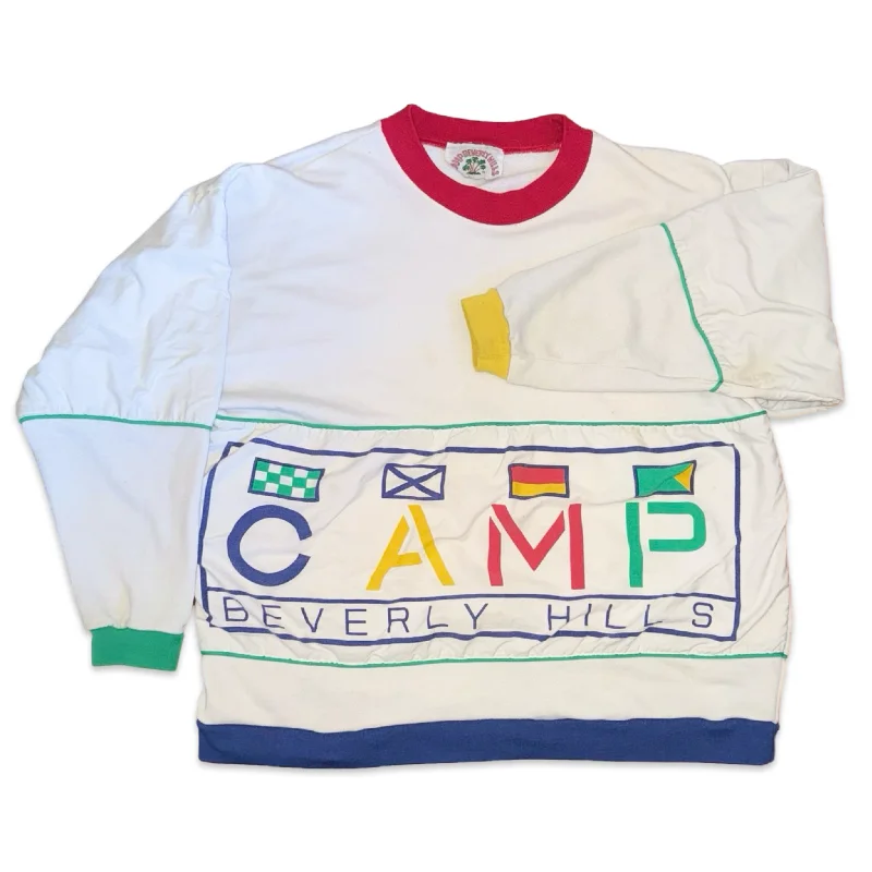 Vintage Camp Beverly Hills Color block pullover Bolero Style Sweater