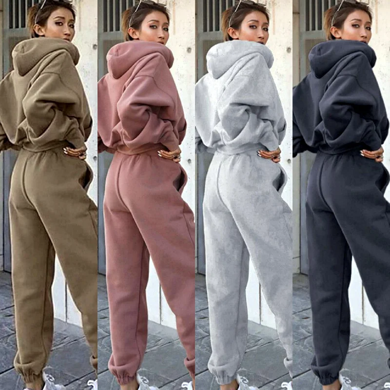 New Style Autumn And Winter Women's New Casual Hoodie Coat Sports Suit Fitted Loose Oversized