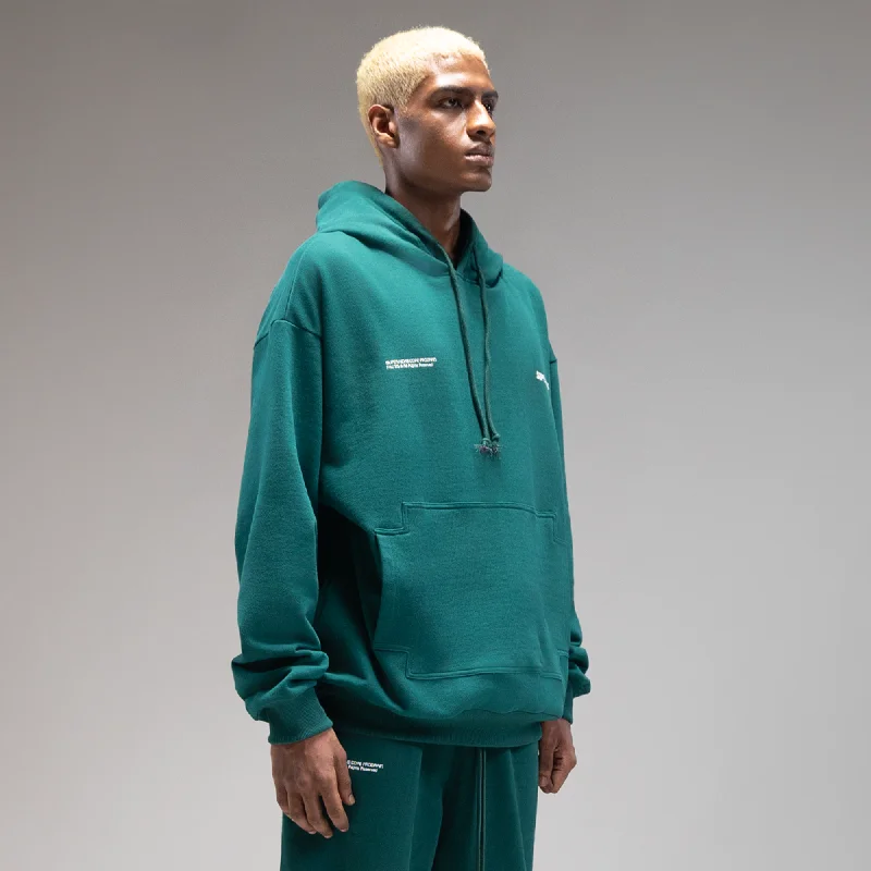 Superkicks | CORE 3.0 UNISEX HOODIE { GREEN Hoodie with Turtle Neck Cozy Winter