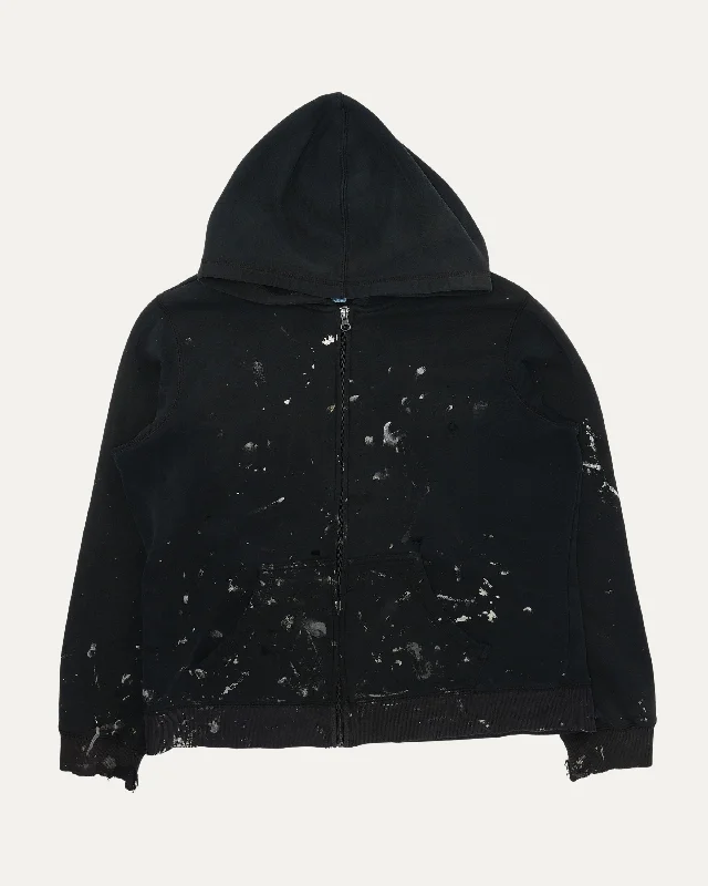 Paint Splatter Hoodie Hoodie with Applique Textured Unique