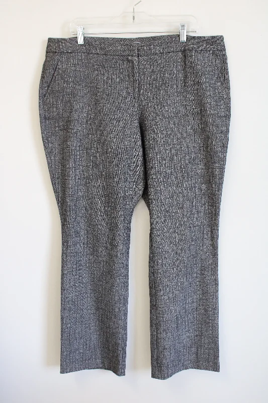 New York & Co. Gray Plaid Trouser Pant | 16 Trousers Fall Fleece