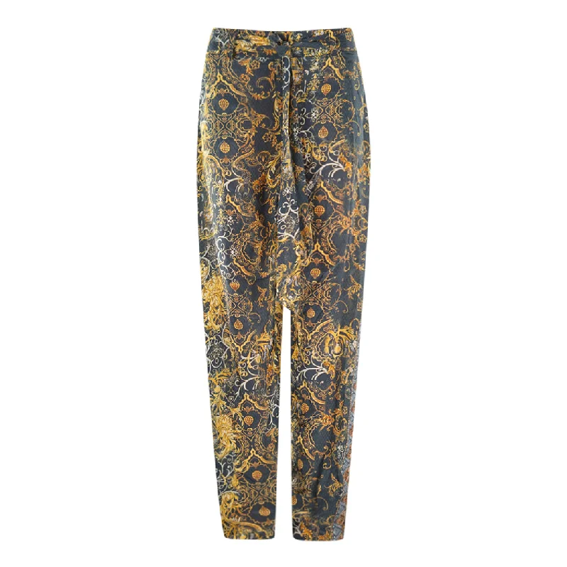 Inoa Valletta Collection 1825 Black Slouch Trousers Trousers Modern Contemporary