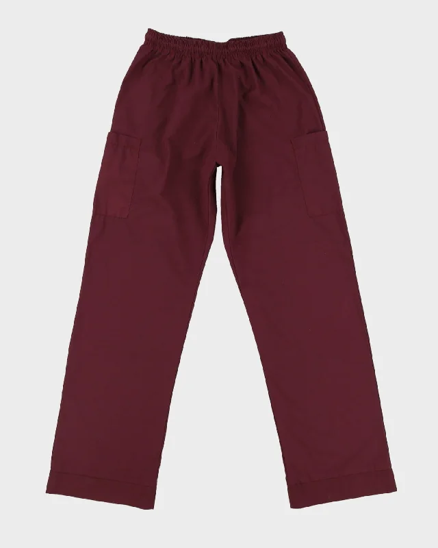 Light Brown Elasticated Waist Block Colour Trousers - XS W24-30 Trousers fashionable chic Light Brown Elasticated Waist Block Colour Trousers - XS W24-30 Trousers fashionable chic