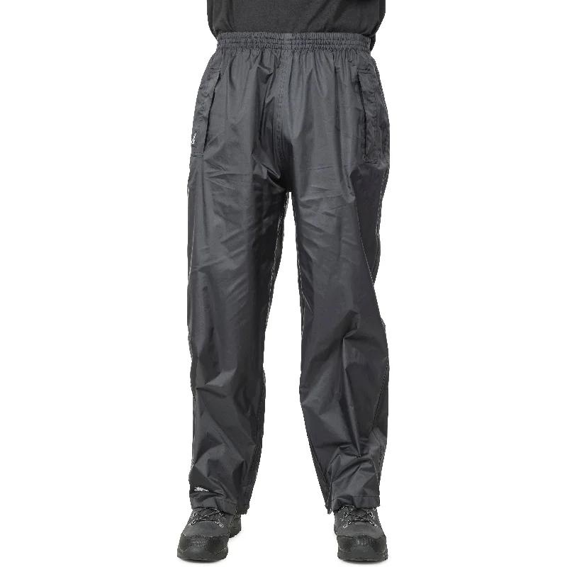 Qikpac Adults Unisex Pack Away Waterproof Trousers in Black Trousers Travel Practical Qikpac Adults Unisex Pack Away Waterproof Trousers in Black Trousers Travel Practical