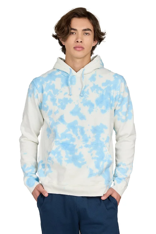 Unisex Cloud Tie Dye Pullover Hoodie Slim Sleeve Pullover