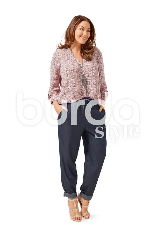 Burda Trousers 6678 Trousers Summer Linen