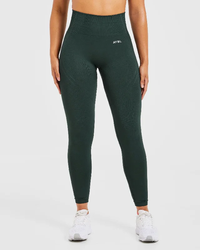 Balance V3 Seamless Leggings - Dark Grün Trendy Foil Finish Leggings