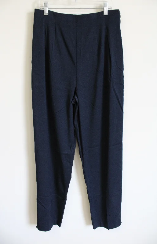 NEW Briggs New York Dark Navy Blue Trouser | 10 Tall Trousers cozy comfortable