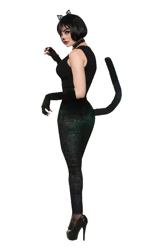 Cat Legging Black With Tail Adult Costume Female Chic Smooth Fit Leggings