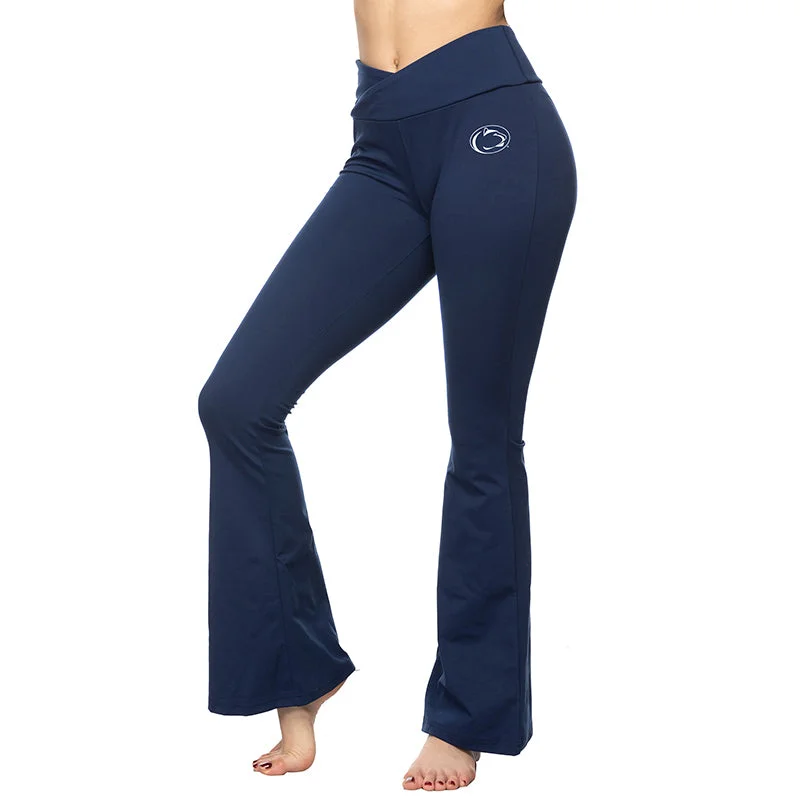 ZooZatz Cross Flared Leggings Trendy Sporty Compression Leggings