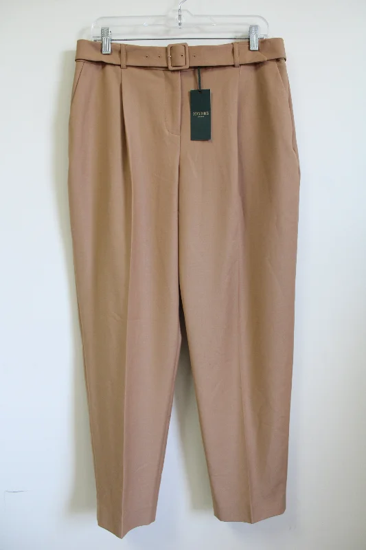 NEW Hobbs London Harrietta Trouser Brown Belted Trouser Pant | 8 Trousers Trousers Formal NEW Hobbs London Harrietta Trouser Brown Belted Trouser Pant | 8 Trousers Trousers Formal