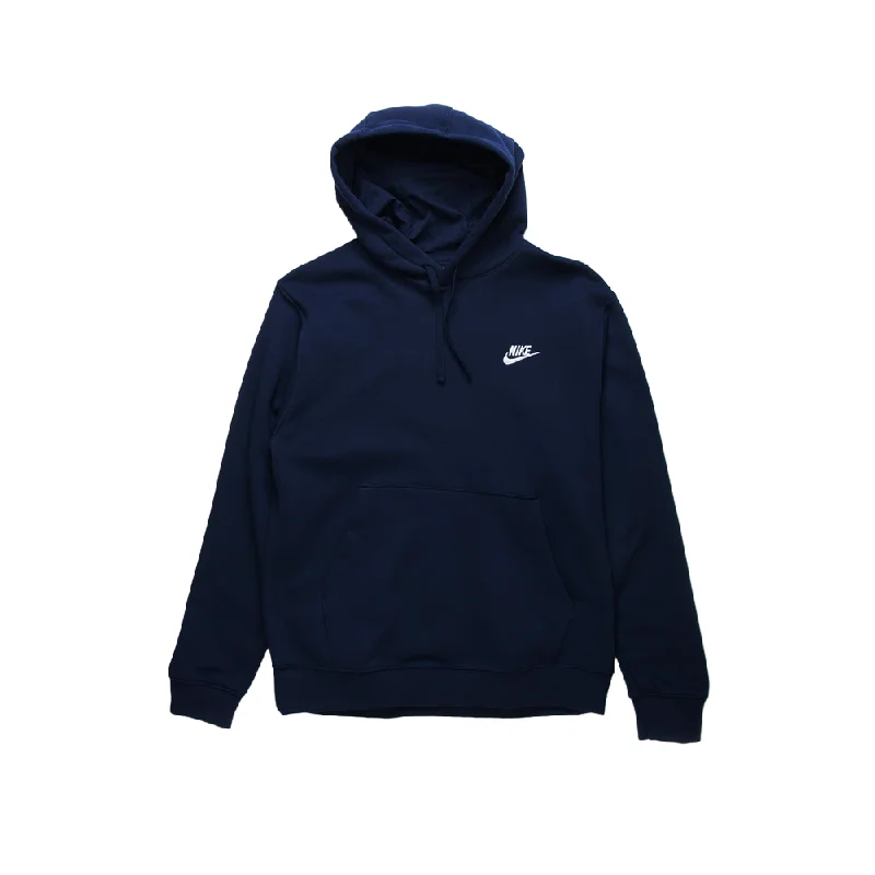 W NSW Club Fleece Pullover Hoodie 'Obsidian/White' Hoodie with Elastic Cuffs Stretchable Comfortable