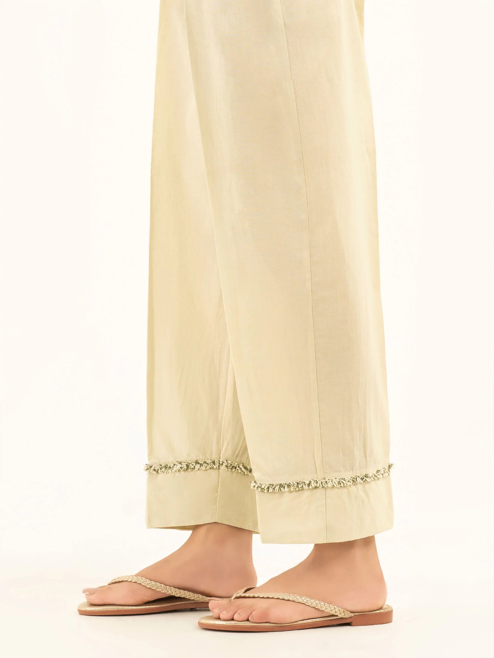 Laced Cambric Trousers Trousers Wedding White
