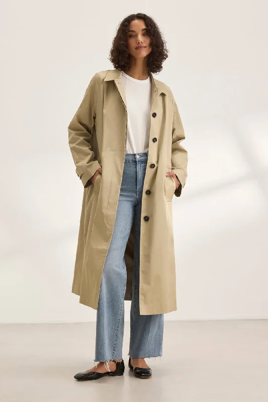 RAHEAL TRENCH COAT Pockets Sleeves Lining