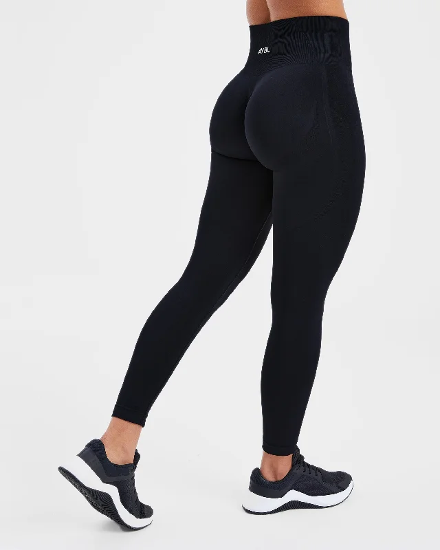 Empower Seamless Leggings - Schwarz Trendy Digital Print Leggings