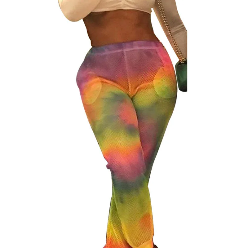 Mesh Perspective Gradient Trousers #Mesh Trousers Mesh Breathable