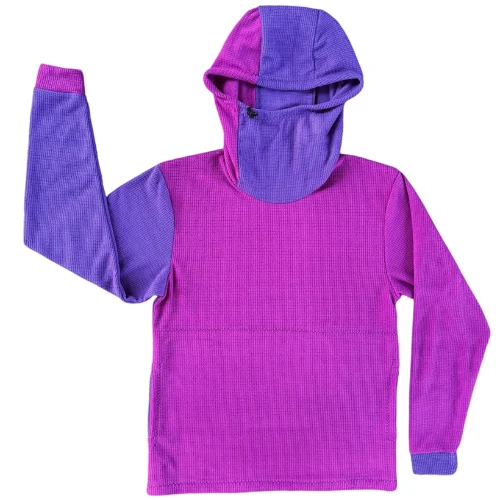 Microgrid Hoodie - Narrow Fit by Sambob Hoodie with Print Artistic Unique