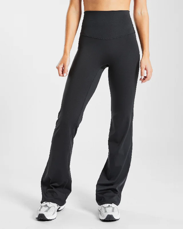 Sculpt Flared Leggings - Black Trendy Tie-Dye Leggings