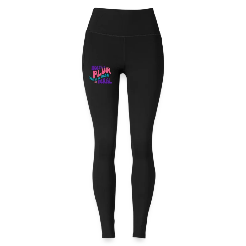 PLUR With A Dash Of Feral Under Armour Legging Trendy Tie-Dye Leggings