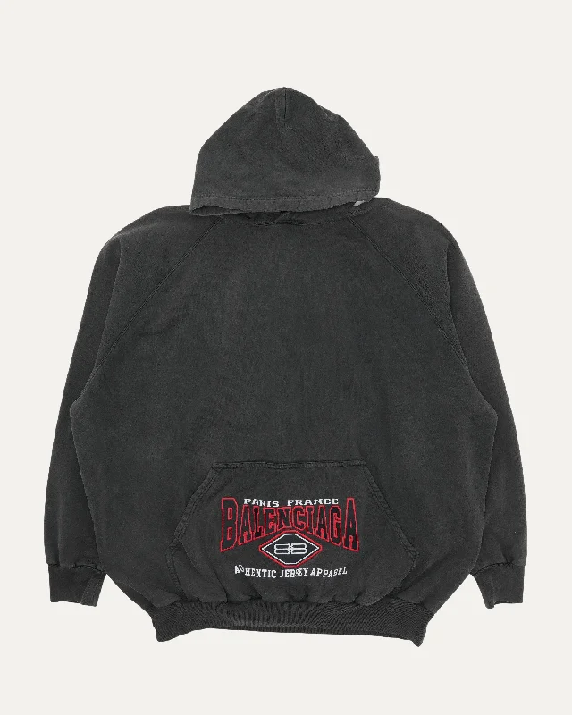 Embroidered BB Authentic Jersey Apparel Hoodie Hoodie with Slit Hem Functional Movement