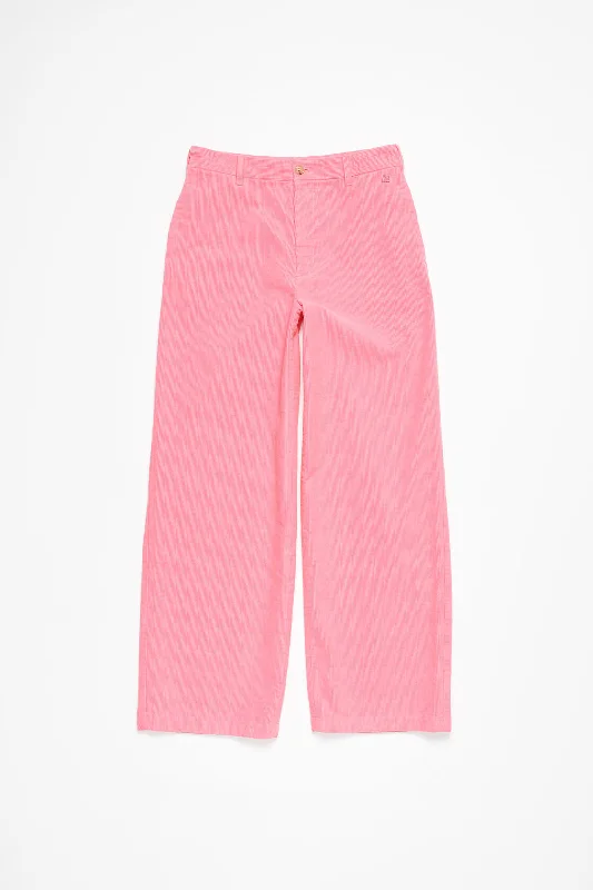 Acne Studios Cord Trousers (Tango Pink) Trousers stylish modern