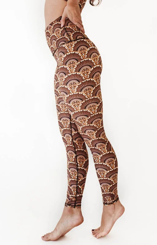Art Deco Printed Yoga Leggings Stylish Printed Sport Leggings