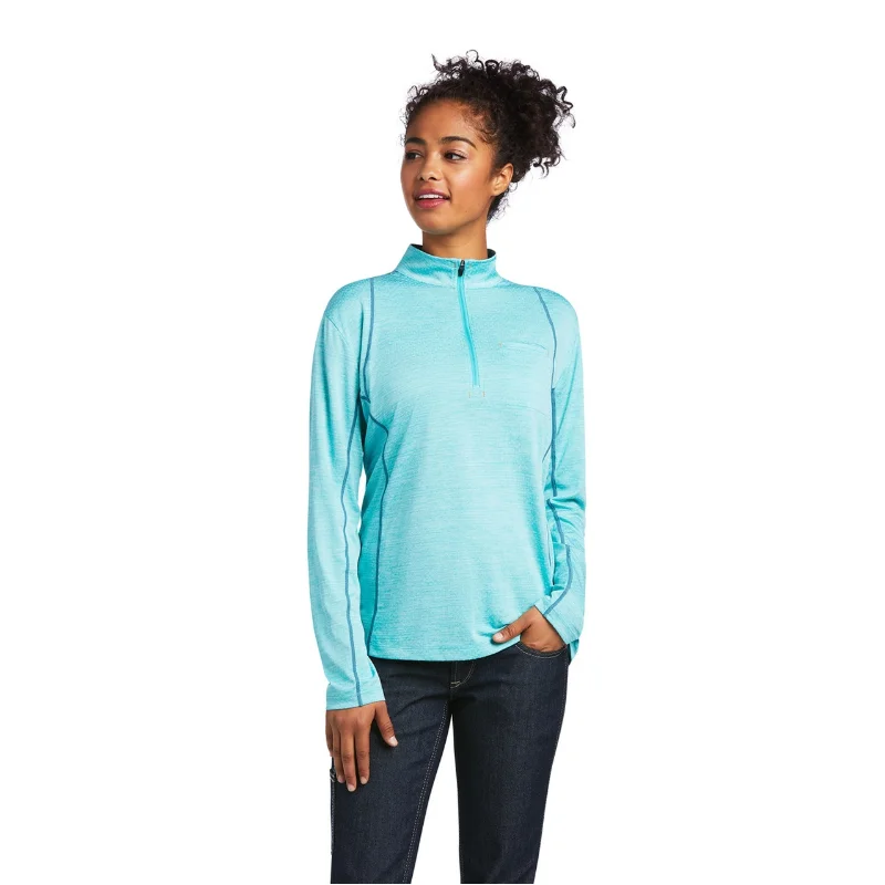 Ariat® Ladies Rebar Meadowbrook 1/2 Zip Long Sleeve Pullover 10039541 Keyhole Neck Pullover Ariat® Ladies Rebar Meadowbrook 1/2 Zip Long Sleeve Pullover 10039541 Keyhole Neck Pullover
