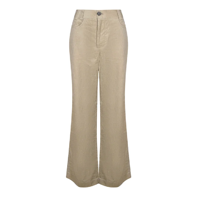 Parajumpers Lorenza Sun Kissed Beige Cord Trousers Trousers Velvet Soft