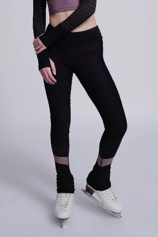 Desire Non-Slip Leggings in Mink Chic Velvet Soft Leggings