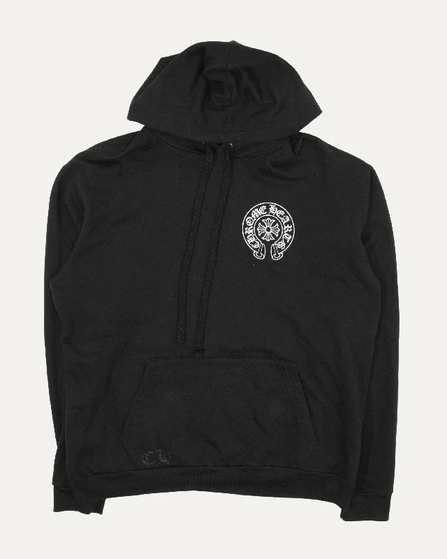 Malibu Horseshoe Logo Hoodie Hoodie with Rolled Sleeves Casual Relaxed