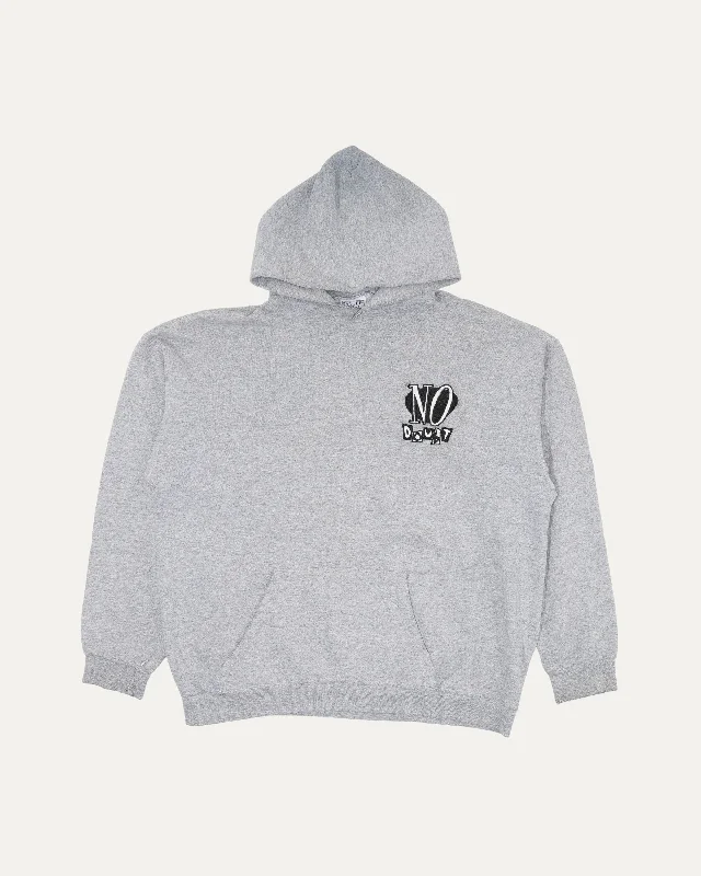 No Doubt Embroidered Hoodie Hoodie with Applique Textured Unique